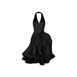 Petite Robe Noire Chic – Robe de Danse Latine Fille Été