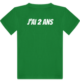 T-shirt Paradise J'ai 2 ans