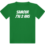 T-shirt Paradise Samour J'ai 2 ans
