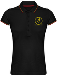 Polo Femme Maille Piquée 2 Bandes Ô Gold