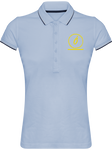 Polo Femme Maille Piquée 2 Bandes Ô Gold