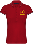 Polo Femme Maille Piquée 2 Bandes Ô Gold