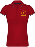Polo Femme Maille Piquée 2 Bandes Ô Gold