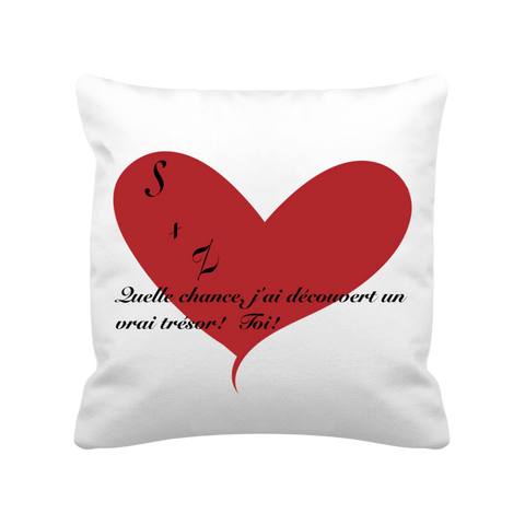Coussin Satiné 35 x 35 cm S et Z