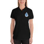 Polo Brodé pour Femme Maji Azur