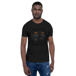 T-shirt Unisexe à Manches Courtes Hibou Noir
