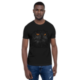 T-shirt Unisexe à Manches Courtes Hibou Noir