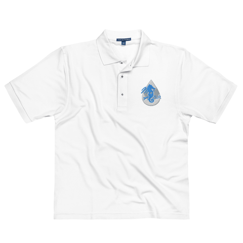 Polo Brodé Homme Maji Azur