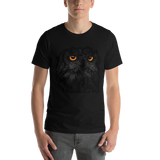 T-shirt Unisexe à Manches Courtes Hibou Noir
