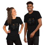 T-shirt Unisexe à Manches Courtes Hibou Noir