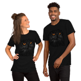 T-shirt Unisexe à Manches Courtes Hibou Noir