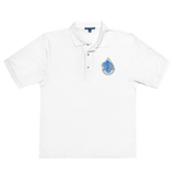 Polo Brodé Homme Maji Azur