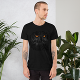 T-shirt Unisexe à Manches Courtes Hibou Noir