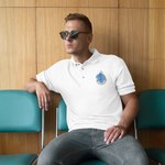 Polo Brodé Homme Maji Azur