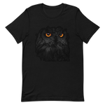 T-shirt Unisexe à Manches Courtes Hibou Noir