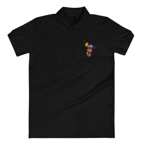 Polo Brodé Tropikal Mayotte pour Femme