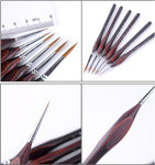 6 pièces de haute qualité crochet ligne stylo Fine aquarelle pinceau pour dessin professionnel Art Gouache peinture à l'huile pinceau Art fournitures