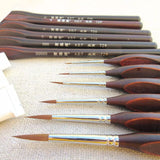 6 pièces de haute qualité crochet ligne stylo Fine aquarelle pinceau pour dessin professionnel Art Gouache peinture à l'huile pinceau Art fournitures